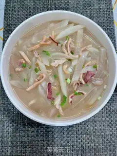 Make White radish, dry squid step 8