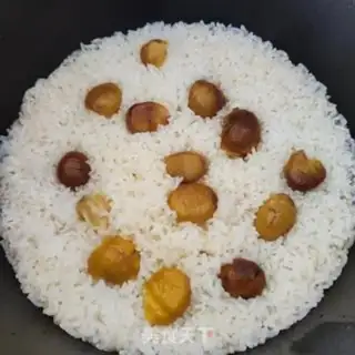Make Chestnut rice step 5