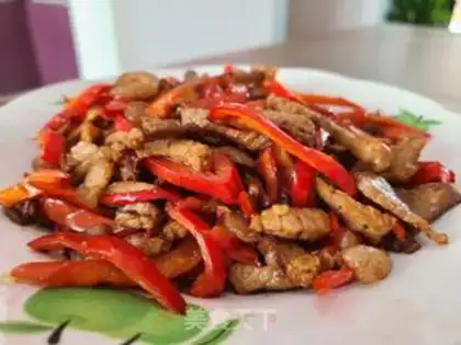 Make Paprika fried meat step 6