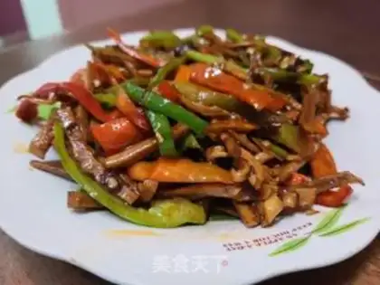 Make The peppers are burning out of dry squid step 8