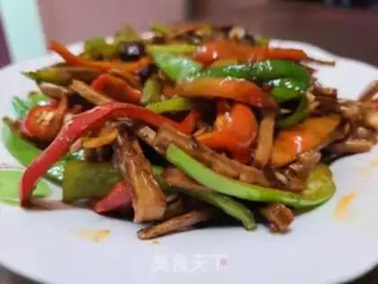Make The peppers are burning out of dry squid step 9