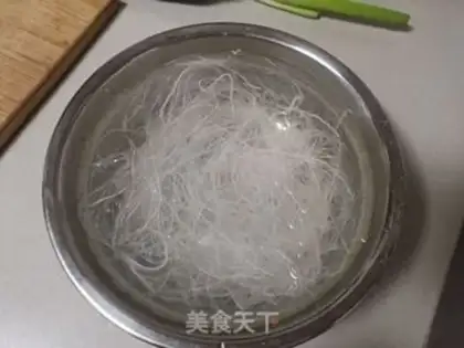 Make Garlic fan silk melon step 0