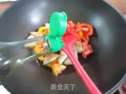 Make The pepper burns the tofu step 5