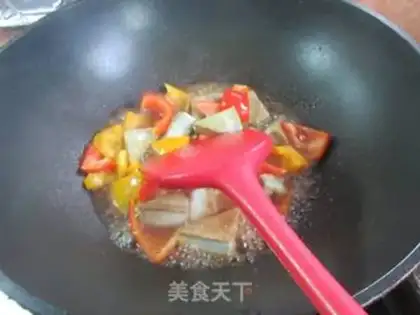 Make The pepper burns the tofu step 8