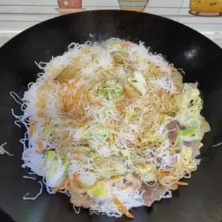 Make Five bouquets and rice powder step 9