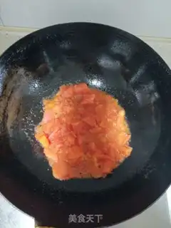 Make Tomato egg cake step 4