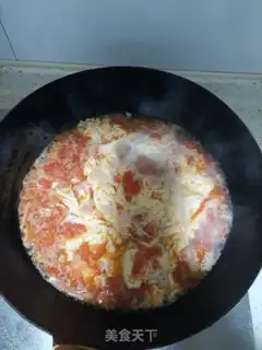 Make Tomato egg cake step 6
