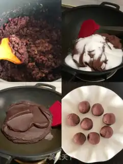 Make "Hand-and-cake peach blossoms." step 3