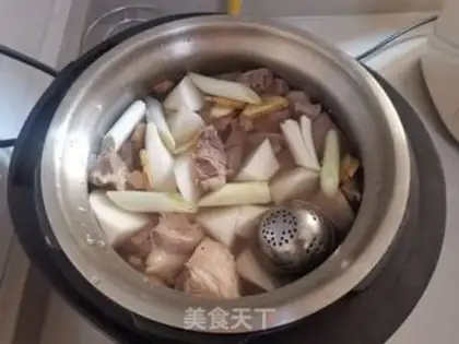 Make A lamb stew with radish step 6