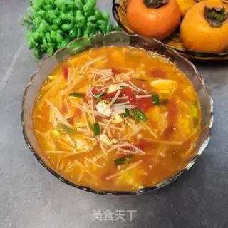 Make Tomato egg mushroom soup step 7