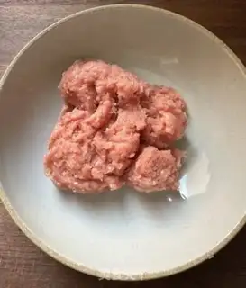 Make Fried meatballs step 1