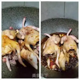 Make Ice plum sauce pigeons step 5