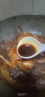 Make Ice plum sauce pigeons step 7
