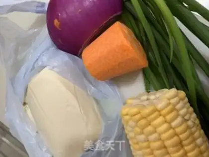 Make Small tofu vegetables step 0