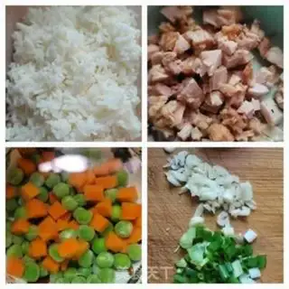 Make Chicken pelt egg fried rice step 0