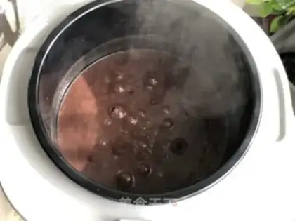 Make Red bean salsa rice ball soup step 7