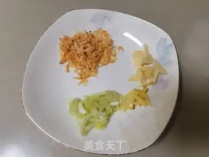 Make Shrimp peeled melons step 1