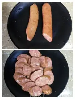 Make Garlic goose sausage rice step 1