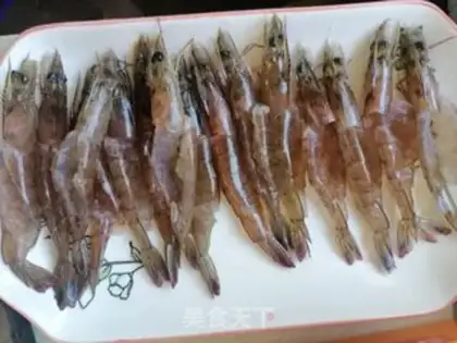 Make Garlic fan steamed shrimp step 2