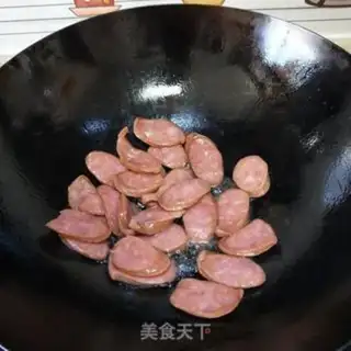 Make Garlic goose sausage rice step 2