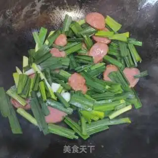 Make Garlic goose sausage rice step 3