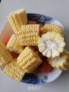 Make Corn steak soup step 1