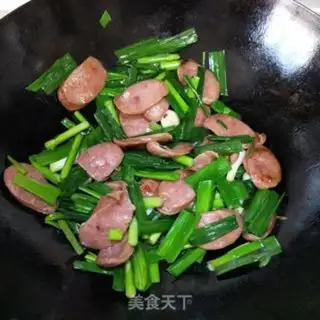 Make Garlic goose sausage rice step 4