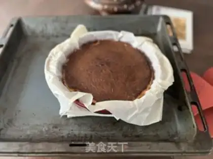Make Basque cake step 7