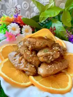 Make Orange sugar fried chicken wings step 11
