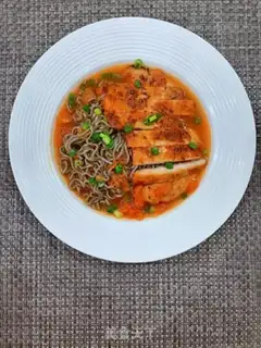 Make Tomato chicken gravy noodles step 12