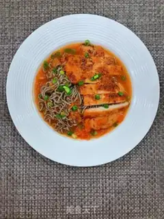 Make Tomato chicken gravy noodles step 13