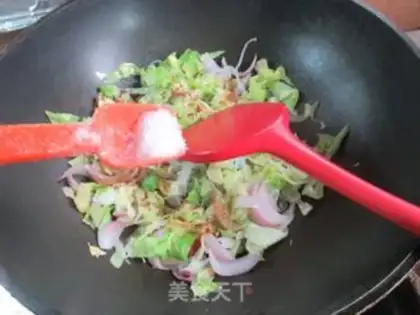 Make Onion-covered cabbage with tacos step 11