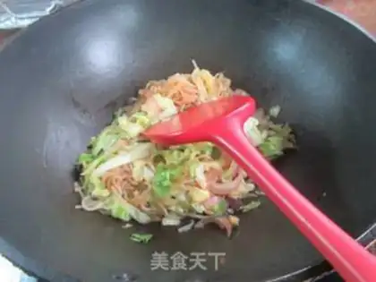 Make Onion-covered cabbage with tacos step 12