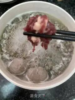 Make Beef oatmeal noodles step 5