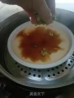 Make Egg tofu steamed eggs step 7