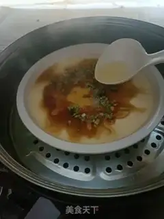 Make Egg tofu steamed eggs step 8