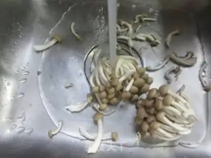 Make Tomato fried crab mushrooms step 1