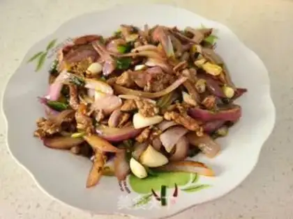 Make ♪ Onion fried lamb ♪ step 5