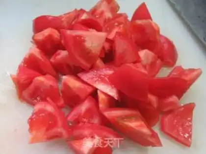Make Tomato fried crab mushrooms step 3