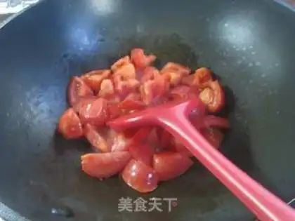 Make Tomato fried crab mushrooms step 5