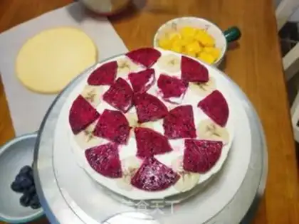 Make Three floors of fruit cake step 9