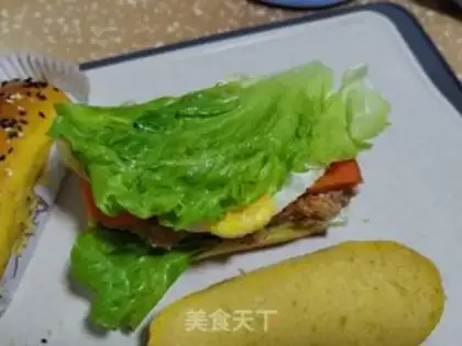 Make A chicken burger from Orleans step 17