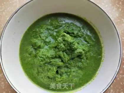 Make Potato green buns step 1