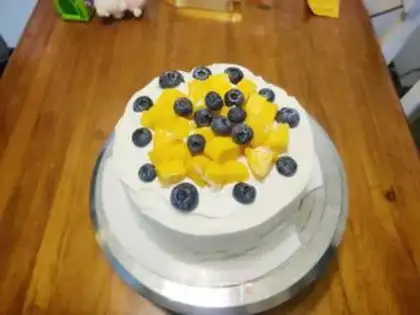 Make Three floors of fruit cake step 15