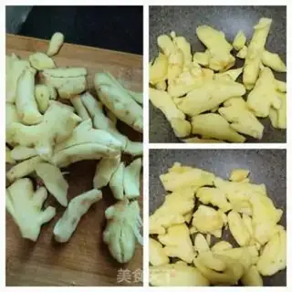 Make Pig-legged ginger an egg step 1