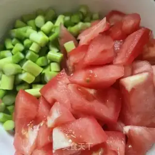 Make Tomato egg rice step 1