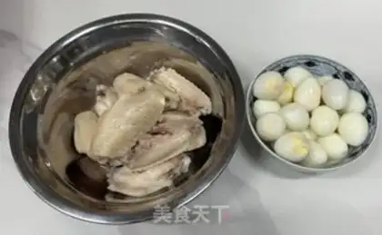 Make Chicken wings and eggs step 0