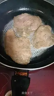 Make Chicken steak burger step 2