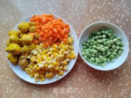 Make Chestnut rice step 1