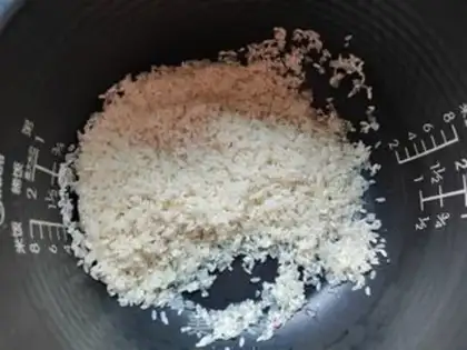 Make Chestnut rice step 2